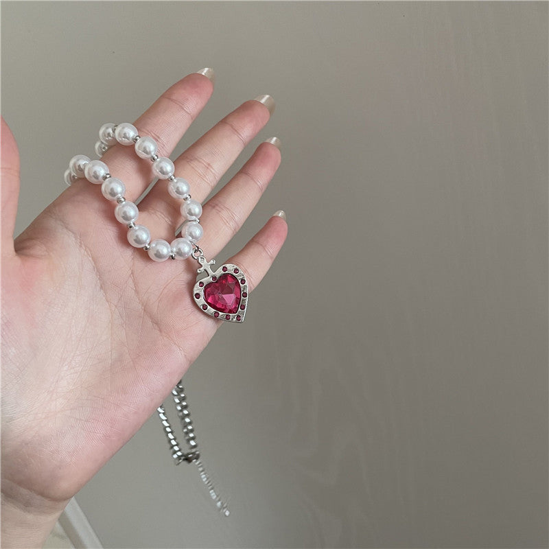 Luxury Love Ruby Pendant Necklace