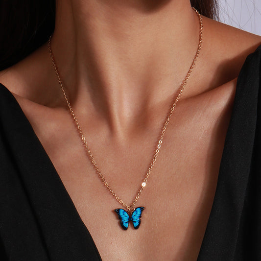 Fashion Butterfly Pendant Necklace